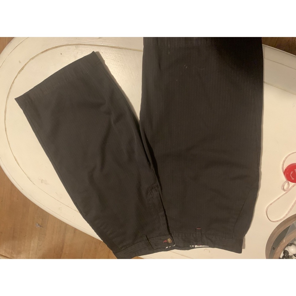 VOLCOM STONE Mens Walk Shorts Casual Black /gray Pin Striped Frickin ChinoSz32‎